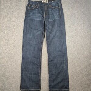 Lucky Brand Jeans Mens 34x35 Blue Denim Hipster Low Rise Straight Leg Grunge Y2K